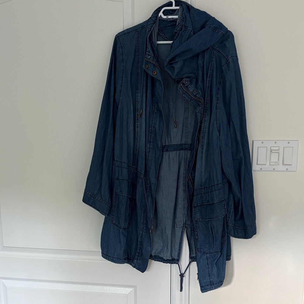 Ulla Popken Blue Utility Jacket